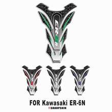 Tanque de combustível da motocicleta 3D pad adesivo protetor decalque decorativo PARA KAWASAKI ER-6N Fishbone Decalques De Protecção 2024 - compre barato
