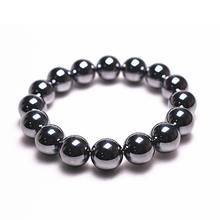 Wholesale Natural Gem Stone Terahertz Bracelet Round Beads Stretch Bracelets For Women Birthday Gift 2024 - buy cheap