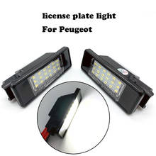 license plate light For Peugeot 308 106 1007 207 307 3008 406 407 508 607 For citroen C2 C3 C4 C5 C6 C8 DS3 License Number lamp 2024 - buy cheap