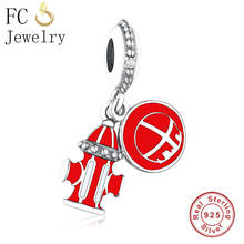 FC Jewelry Fit Original Brand Charm Bracelet 925 Sterling Silver Enamel Rocket Spacecraft Galaxy Beads Women Making Berloque 2024 - buy cheap