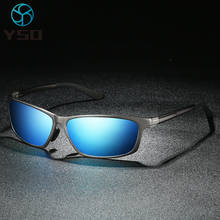 YSO Aluminium Frame Sports Sunglasses For Men Polarized UV Protection Glasses For Car Driving Men Brand Blue Goggles 514 2024 - buy cheap