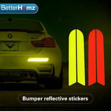BETTERHUMZ-tiras reflectantes para coche, pegatinas de advertencia, cinta reflectante Exterior para BMW F30, F20, F10, G20, G30, accesorios 2024 - compra barato