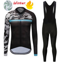 2022 Men's Winter Cycling Clothes Suits Mountain Bike Jersey Bib Pants Sets Bicycle Uniform Outfit Dress Wear MTB Clothing Kit 2024 - buy cheap