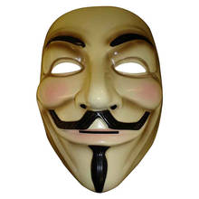 Halloween The V for Vendetta Party Cosplay Masque Mask Anonymous Guy Fawkes Fancy Dress Adult Costume Accessory Macka Mascaras 2024 - buy cheap