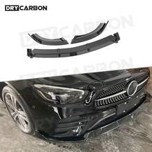 ABS Gloss Black Material Front Bumper Lip Spoiler For Mercedes Benz E Class W213 E260 E300 E350 Sport 2021 2024 - buy cheap