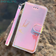 Роскошный зеркальный Гладкий кожаный флип-чехол для телефона huawei P30 Pro P30 Honor 10 Lite 8s P Smart Y5 Y6 2019 Чехол-бумажник для карт 2024 - купить недорого