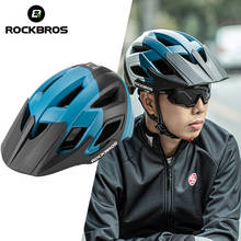 ROCKBROS Cycling Helmet Women Men Breathable EPS Bicycle Safety Cap Removable Brim Outdoor Sport Mountain Road Bike Equipment 2024 - buy cheap