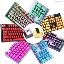 104 Keys Solid Color PBT Backlight Electroplated Metal Texture Mechanical Keyboard Keycaps Replacement Kit For Cherry MX  2024 - buy cheap