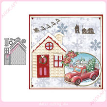 Neve inverno casa corte de metal dados para diy scrapbooking álbum de fotos decorativo gravando cartão artesanato die2020 2024 - compre barato