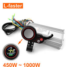 450 w thumb 1000 w bicicleta elétrica polegar acelerador & display lcd com controlador 800 w scooter elétrico brushless motor controlador tela kit 2024 - compre barato