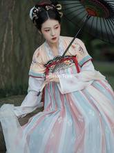 2022 women traditional chinese hanfu dress elegant folk dance costume ancient embroidery festival dress princess fairy dress 2024 - buy cheap