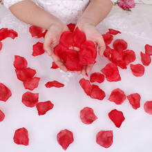 100 шт. или 1000 шт. шелковые лепестки роз, листья для свадебного декора, искусственные лепестки роз на День святого Валентина, 8ZSH012 2024 - купить недорого