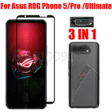 3-in-1/Silicone Cover Asus ROG Phone 5 Tempered Glass Screen Protector Camera Len Film Asus ROG Phone 5 2024 - buy cheap