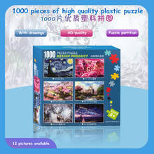 Plastic Jigsaw Puzzles 1000 Pieces Puzzle Toys Landscape puzzle Painting Puzzle for Adults Kids DIY Puzzle Games 2024 - buy cheap