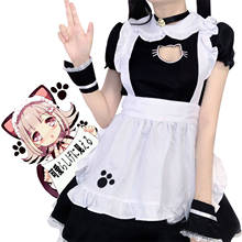 Disfraz de mucama de gato para mujer, traje de espectáculo de Anime, vestido de camarera de restaurante, Lolita, N * 2024 - compra barato