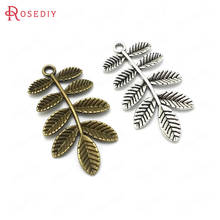 (F057)20 pieces 58x22mm Antique Bronze Color Plated Zinc Alloy Tree Leaf Leaves Charms Pendants Diy Jewelry Findings Accessories 2024 - buy cheap