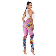 Svokor mulheres leggings moda cintura alta dos desenhos animados 3d impressão leggings de fitness outono poliéster calças casuais 2024 - compre barato