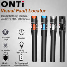 ONTi 30MW/20MW/10MW/5KM Visual Fault Locator,Fiber Optic Cable Tester 5-30KM Range,Red Laser Light Pen,Type SC/FC/ST 2024 - купить недорого