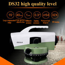 DS32-T nivelación automática Nivel óptico Nivel automático óptico Instrumentos de medición de nivel automático Nivel automático óptico 32X Indicador de nivel automático Instrumento de medición de ingeniería Nivel láser 2024 - compra barato