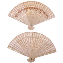 1PCS Original Wooden Hand Flower Bamboo Pocket Fan Decoracion Fiestas Chinese Japanese Folding Fan For Home Decor 2024 - buy cheap