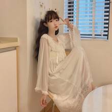 Summer New Retro White Lace Long Woman Dresses Vestido De Mujer Femme Robe 2024 - buy cheap