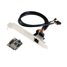 MINI tarjeta adaptadora de red PCIE Gigabit con tarjeta LAN PCI-E MINI de 1000M RTL8111H 2024 - compra barato