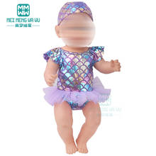 Doll clothes for 43cm new born doll accessories fashion Sequined swimsuit 2024 - buy cheap