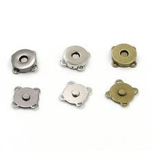 10Pcs Black Silver Gold Bronze High Quality Button Apparel Sewing Fabric Sew On Scrapbooking DIY Metal Magnetic Snaps 2024 - купить недорого