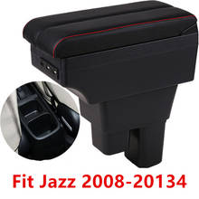 Para Honda Jazz reposabrazos caja 2008-2014 entral tienda compartimento de almacenamiento con interfaz USB 2024 - compra barato