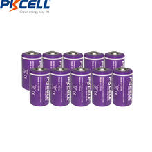 10 familiar pkcell 1/2 pilhas aa 3.6v er14250 14250 1200mah lisocl2 baterias de lítio para gps 2024 - compre barato