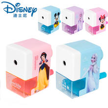 Disney-afilador de lápices de Mickey y Minnie para estudiantes, sacapuntas de princesa de hielo, papelería de dibujos animados, suministros escolares de oficina, regalo, novedad 2024 - compra barato