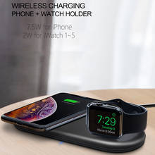 Watch Magnetic Charger QI Wireless Charger Pad for Apple iWatch 5 4 3 2 iPhone 11 Pro Xs Max Xr 8 Plus Wireless Fast Charging 2024 - buy cheap