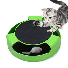 Brinquedo interativo para gato 2 em 1, túnel com rato de corrida e tapete para gato, durável, seguro, gatinho, jogo, exercício, suprimentos para animais de estimação 2024 - compre barato