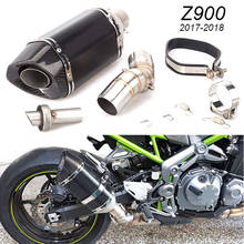 For Kawasaki Z900 Exhaust Pipe Slip On 51mm Motorcycle Mid Middle Link Pipe Stainless Steel Tail Escape with DB Killer Modified 2024 - buy cheap