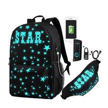 2020 New Luminous Boys School Bags Waterproof Large Backpack for Teenage Girls Bagpack High School Backpack for Boy Student 2024 - buy cheap