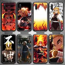 Rengoku-funda de teléfono para Xiaomi Mi Note 10 Lite, Mi 9T Pro, xiaomi 10, CC9 Pro, Kyoujurou Demon Slayer Kimetsu no Yaiba 2024 - compra barato