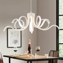 Candelabro colgante con Control remoto, iluminación inteligente inalámbrica con forma de flor acrílica de aluminio moderna para decoración del hogar 2024 - compra barato