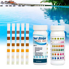6 In 1 Swimming Pool Spa Water Test Strips 50pcs/bottle Acid Water Hardness Chlorine Alkalinity PH Cyanuric Bromine Test Strip 3 2024 - buy cheap