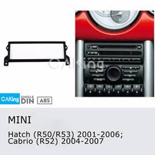 Одна Din Автомобильная фасция Радио панель для мини-Люка (R50/R53) 2001-2006 набор для приборной панели установка пластины ободок адаптер консоль крышка Facia 2024 - купить недорого