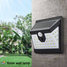 Luz LED Solar para exteriores, lámpara con Sensor de movimiento PIR, luz de pared para decoración de jardín, impermeable, 2020 2024 - compra barato