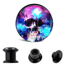 JUNLOPWY 4-16mm Acrylic Logo Internally Threaded Screw fit Ear Plugs Flesh Tunnels Earring Lobe Strechers Body Piercing Jewelry 2024 - buy cheap