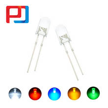Lâmpada bulbo de led diodo emissor de alta qualidade, redondo, verde, vermelho, branco, amarelo e azul, super brilhante, 5mm, 5000 peças 2024 - compre barato