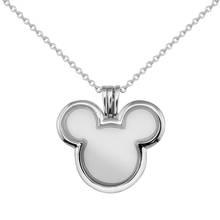 Mouse Locket Necklace Fits Original European Charms Sterling Silver Necklace For Woman DIY Fashion Jewelry 2024 - buy cheap