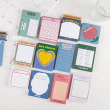 100 Sheets Love Heart INS Memo Pad Kawaii Stationery N Times Sticky Notes Portable Notepad School Office Supply Papeleria 2024 - buy cheap