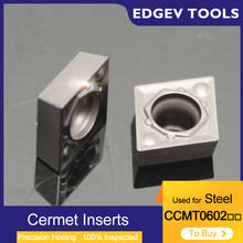 Cermetais inserções ccmt060202 ccmt060204 ccmt21505 ccmt2151 ccmt inserções de carboneto cnc ferramentas de barra de perfuração em aço para hq tn60 2024 - compre barato