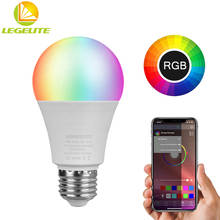 Умсветильник лампа B22 E26 E27 с Wi-Fi, 7 Вт, светодиодная лампа RGB, работает с Alexa/Google Home 2700-6500k, функция таймера с регулируемой яркостью, волшебная лампа 2024 - купить недорого
