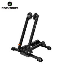 Rockbros-suporte de bicicleta portátil dobrável, duas peças, portátil, sustentação para transporte de bicicleta, mtb 2024 - compre barato