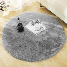 Round Rug Carpets for Living Room Decor Faux Fur Rugs Kids Room Long Plush Rugs for Bedroom Shaggy Area Rug Modern Mats 2024 - buy cheap