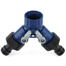 Divisor de torneira de água de 2 vias, 3/4 ", adaptador com conector rápido de calibre de 1/2", formato em y, divisor de torneira para irrigação de jardim 2024 - compre barato