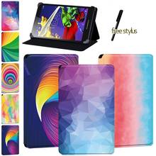 Funda de cuero con tapa para tableta Lenovo Tab 2 A8/Tab 2 A7-(10/10F)/A10-70/Tab 4(8/8 Plus/10/10 Plus)/Tab 3(7 Essential/10,1) + bolígrafo 2024 - compra barato